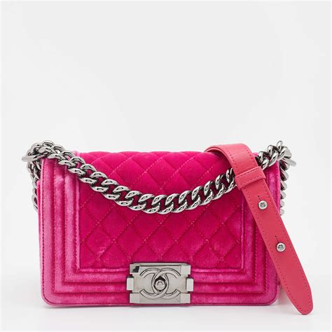 chanel boy in pink|Chanel bag.